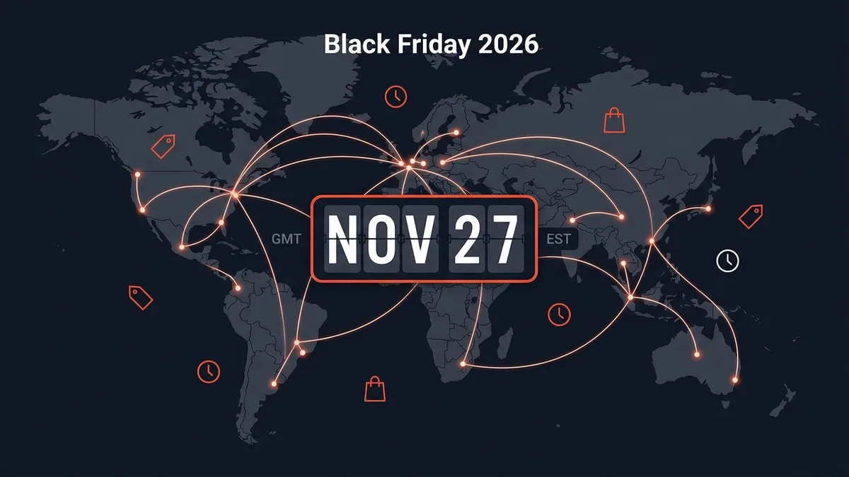 Black Friday 2026 date and worldwide time zone guide