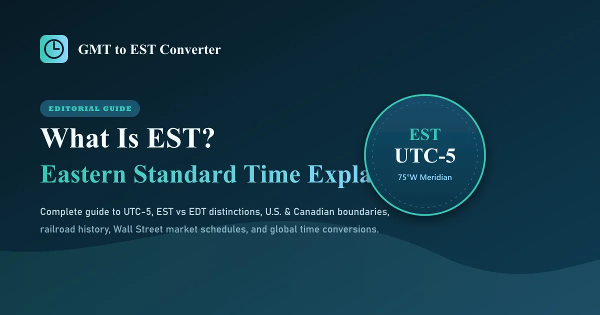 What Is EST? Eastern Standard Time Explained featured guide diagram